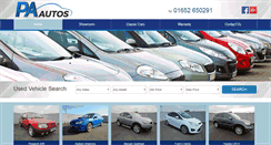 Desktop Screenshot of paautos.co.uk